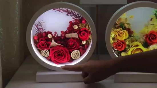 Decorazioni per la casa con fiori eterni Fai da te Invia alla fidanzata Rose Fiori secchi Ornamento natalizio per San Valentino